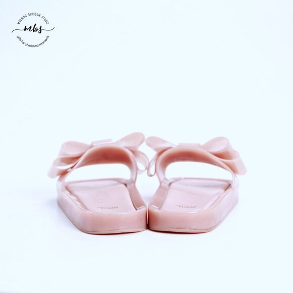 Melissa Beach Bow Jelly Slides Light Pink Women US 8 EU 39 - Picture 6 of 13
